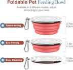 Pawaboo Collapsible Dog Bowls 2 Pack, Silicone Feeding Watering Bowls - Image 6