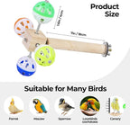 Bird Stand Perch Toy with Rotating Balls, Bird Toys - Image 7