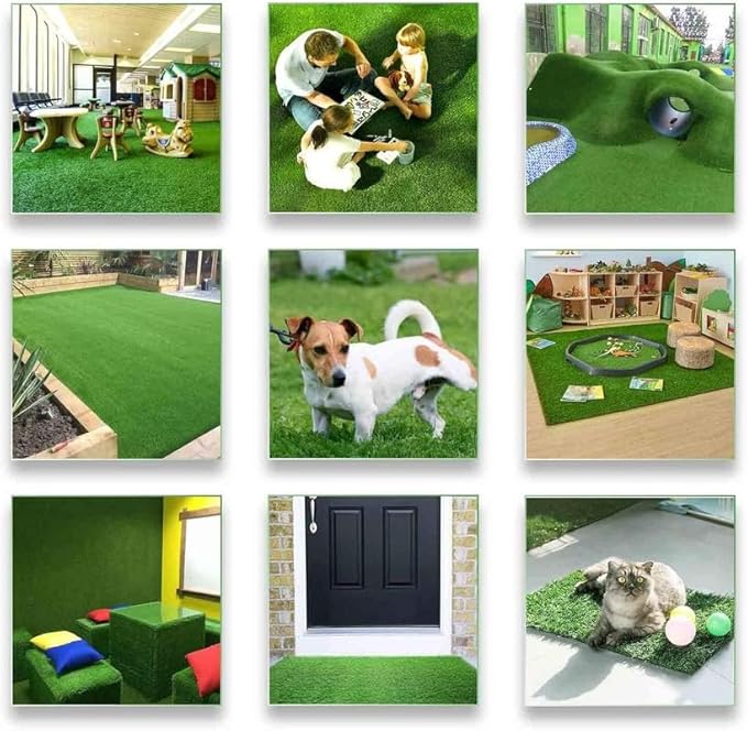 ALTRUISTIC Artificial Grass 12FTX58FT, Realistic Fake Grass Deluxe Turf - Image 6