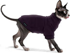 Fleece Sphynx Cat Clothes Soft Hairless Cat Clothes Pullover Cat Sweater by JLWarmPaws