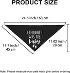 I Thought I was The Baby Bandana Pet Scarf Pregnancy Announcement Bandana Dog - Image 3