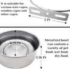 PINVNBY 2pcs Stainless Steel Bird Bowl - Image 2