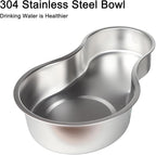 Sfozstra Dog Water Bowl Dispenser: 6L Large Black Gravity Stainless Steel Bowl - Image 5
