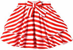 Girls Skirt Set 2 Piece Outfit Toddler Summer Clothes Ruffle Sleeve T-Shirt Bow - Image 6