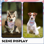 Personalized 4th of July Dog Bandana Embroidered Name Custom Neckwear Dog Scarf - Image 6