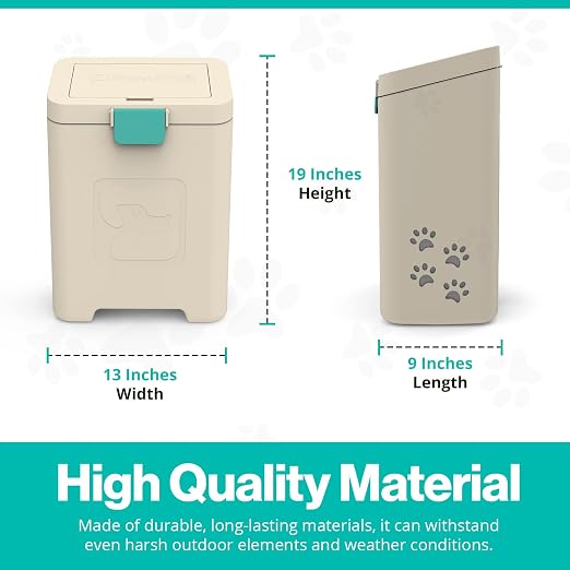 PawPail Pet Waste Station with Activated Carbon Filter and DualVent Odor Control - Image 6