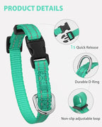 Joytale Small Dog Collar, Reflective and Adjustable Nylon Collar - Image 4
