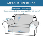 H.VERSAILTEX Reversible Loveseat Cover Furniture Protector Anti-Slip Water - Image 2