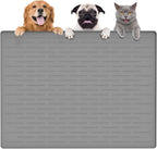 Largest Dog Food Mat, 39.5"x29.5" Silicone Dog and Cat Mat by Goldleaf