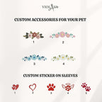 VIOLAVA Custom Cat Embroidered Christmas Sweatshirt – Personalized Pet Name - Image 4