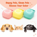 HamInWay Dog Bath Brush, 2-in-1 Dog Grooming Brush - Image 5