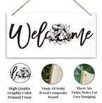 Welcome Sign for Front Door, Welcome Decor Wooden Hanging Sign, Tyrannosaurus - Image 3