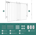 Babelio 27-45" No Bottom Bar Baby/Dog Gate - Image 6