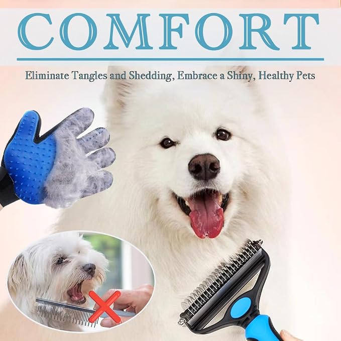 Dog Brush for Shedding 2-in-1 - Image 2