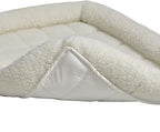 MidWest Homes for Pets QuietTime Dog Bed – White Fleece Bolster, Ultra-Soft and - Image 5