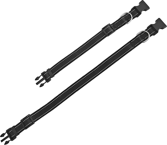 Adjustable Nylon Dog Collar, Reflective Collar 1 Inch 3/4 Inch 5/8 Inch Wide - Image 4