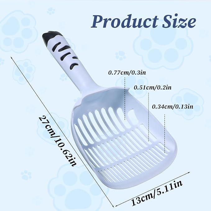Cat Litter Scoop, Cat Scooper for Litter Box Cats and Dog Poop Collector - Image 2