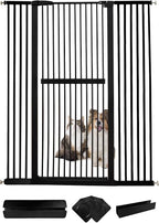 Lumizone Extra Tall Cat Gate 61.02" High Pressure Mounted Extra Wide by Lumizone