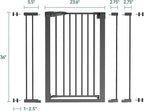 BABELIO 36" Tall Baby Gate, 26-40" Wide Auto Close Pet Gate, PressGuard C5 - Image 7