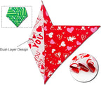 Valentine's & St. Patrick's Day Dog Bandana Set 2PCS-XLarge, Holiday Party - Image 4