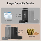 Automatic Gravity Pet Feeder, 1.8 Gallons*2 Dog Feeder and Water Dispenser Set - Image 4
