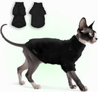Fleece Sphynx Cat Clothes Soft Hairless Cat Clothes Pullover Cat Sweater by JLWarmPaws