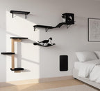 Wall Mounted Cat Furniture Combo of 5, 5 in 1 Cat Shelves - Image 8