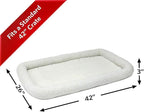 MidWest Homes for Pets QuietTime Dog Bed – White Fleece Bolster, Ultra-Soft and - Image 2
