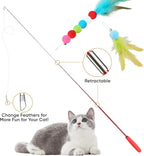 Cat Toys for Indoor Cats, 13 Packs Interactive Cat Wand Toy Set - Image 2