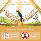 2 Packs Natural Bird Rope Net Parrot Swing Hammock - Image 5