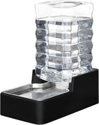 RIZZARI Stainless Steel Pet Water Feeder: 8L Gravity Leak-Proof Auto Refill by RIZZARI
