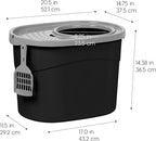 IRIS USA Top Entry Cat Litter Box, Large Enclosed - Image 2