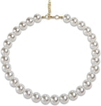Chunky Pearl Dog Collar Large Breed, Adjustable Dog Necklace, Beaded Dog Collar - Image 7