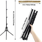 Wooden Bird Perch Stand with a Height Adjustable Tripod, Bird Training - Image 3