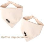 ARING PET Summer Dog Bandana-Cute Khaki Dog Bandanas, Comfortable Pet Scarf - Image 3