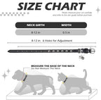 EXPAWLORER Leather Cat Collar for Girl Boy- Adjustable Pet Collar - Image 2