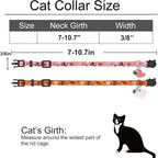 Halloween Cat Collar, Cotton 2 Pack Cat Collar - Image 3