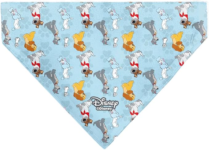 Disney Pet Bandana Disney Dogs Group Collage Paws Blues Slip On Collar Bandana - Image 2