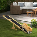 71" Dog Agility Seesaw Outdoor for Training and Exercise, Wooden Platform Dog by Unknown