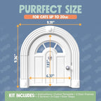 Purrfect Portal Meow Manor® Cat Door Interior Door - Image 6