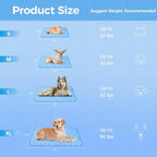 Rywell Cooling Mat for Dogs Large, Washable Non-Toxic Portable Kennel Dog Bed - Image 9