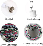 65inch Cotton Bendable Rope Perch Swing Bird Chew Toys Amazon Parrots Cage Toys - Image 5