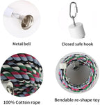 94.4inch Length Colorful Cotton Bendable Rope Perch Swing Bird Chew Toys Amazon - Image 4
