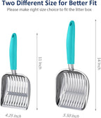 WePet Cat Litter Scoop, Aluminum Alloy Sifter, Kitty Metal Scooper, Deep Shovel - Image 2