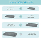 Dog Bed Large Size Dogs Washable Soft Furry Pet Bed, Calming Rectangle Large - Image 4