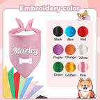 Personalized Dog Bandana, Custom Pet Scarf - Image 2