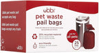 Ubbi Pet Disposal Waste Pail Bags, Cat Litter Box Cleaning Solution, Fragrance by Ubbi