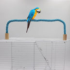 2 Pack Bird Rope Perch & Swing, Bird Cage Stand Pole Accessories, Climbing Toy - Image 5