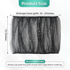 Bird Cage Seed Catcher, Seed Catcher Guard Net Cover, Parrot Nylon Mesh Net - Image 7