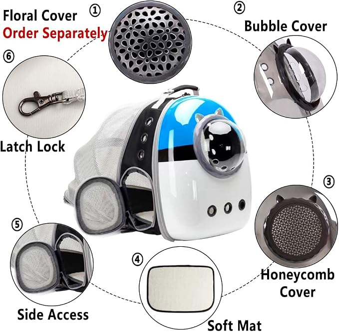 Expandable Cat Carrier Backpack, Backpack - Image 3